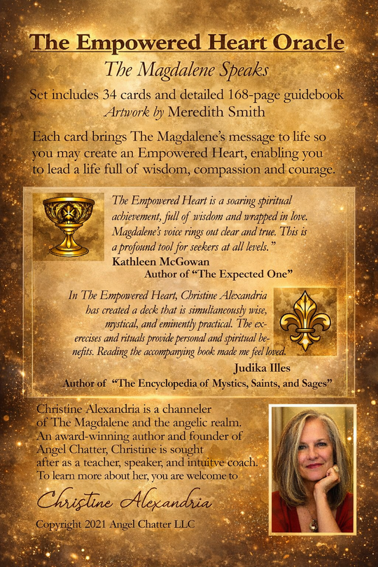 The Empowered Heart, The Magdalene Speaks Oracle Card Deck