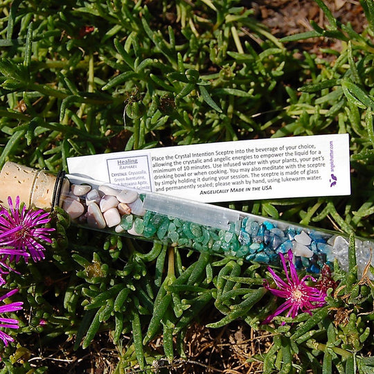 Crystal Intention Sceptres - Angel Chatter - Christine Alexandria - Dr. Emoto -  Raphael, Angel of Healing