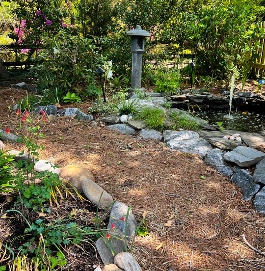 Quiet outdoor seating space for reflection during private weekend experience in Virginia